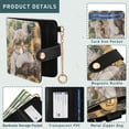 thumbnail image 5 of Qxltty Sunflower Cute Kitten Ladies Wallet Rfid Slim Thin Compact Credit Card Women Wallet Zipper Coin Pocket and ID Window for Female Gifts, 5 of 8