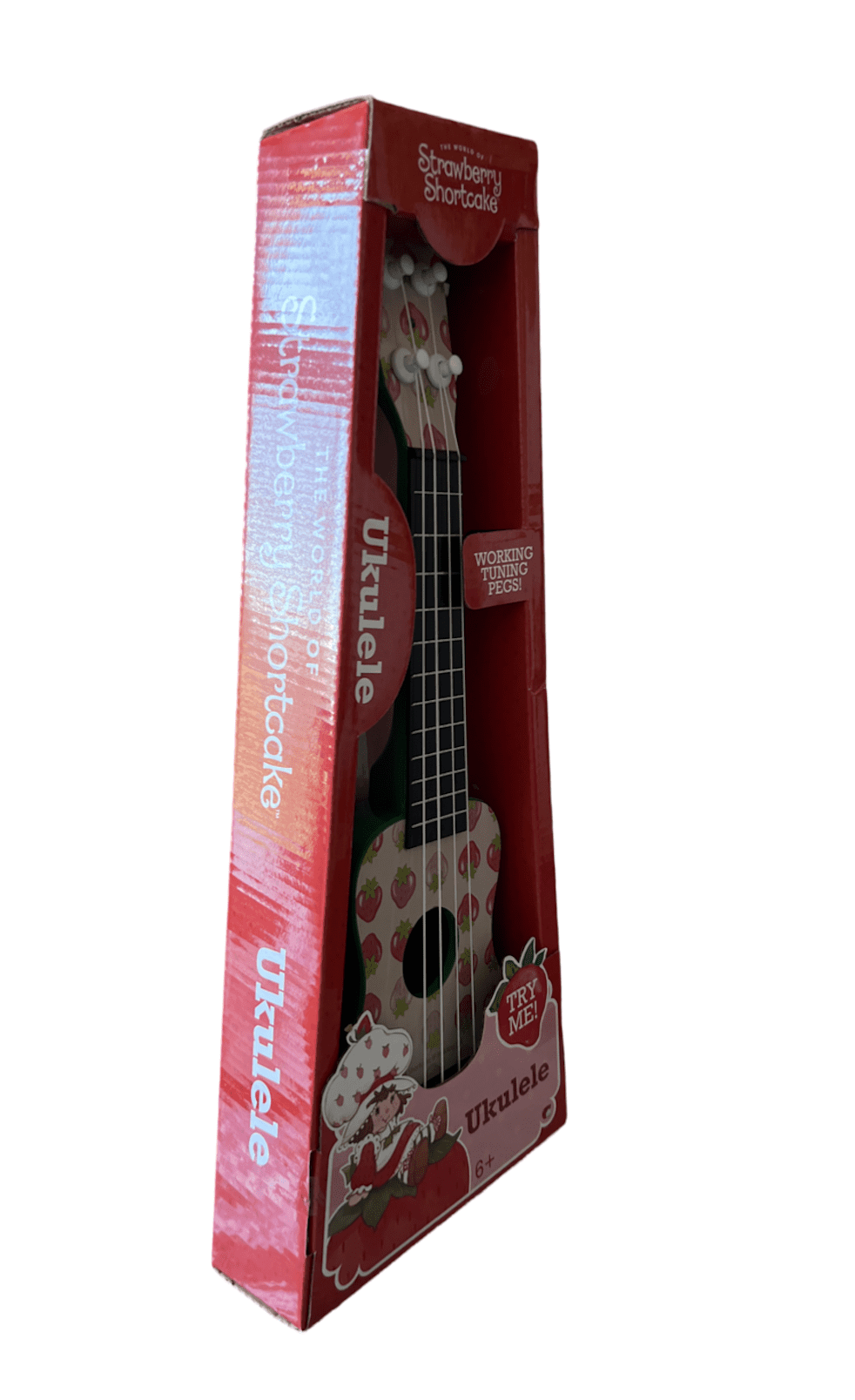 Strawberry Shortcake Ukulele Working Tuning Pegs!