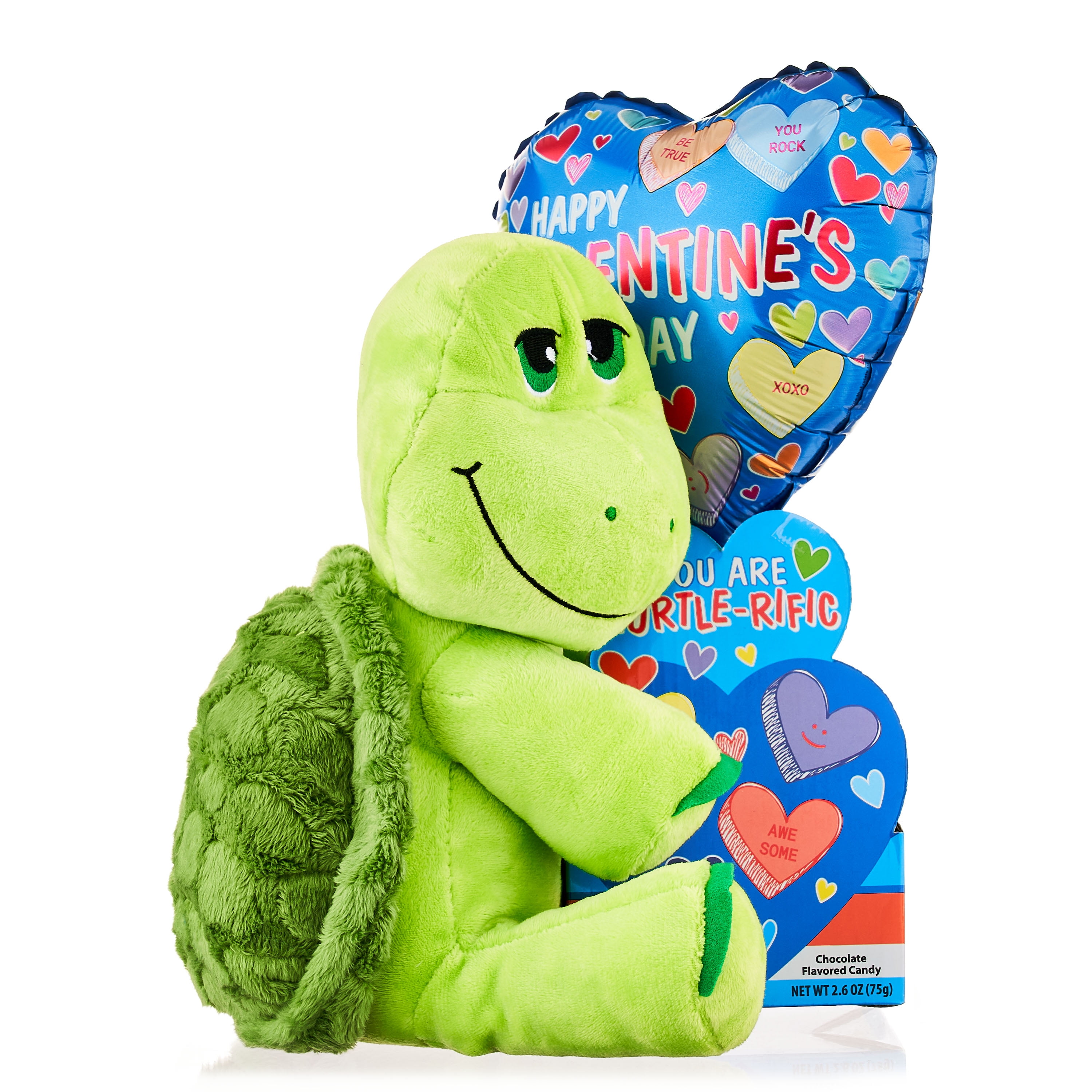 WAY TO CELEBRATE! Way To Celebrate Valentine's Day Balloon and Candy Turtle Plush