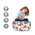 thumbnail image 2 of Kites Storage Toy Bag Chair, Delta Wing and Classic Kite Entertainment Hobby Summer Season Sunny Days Play Time, Stuffed Animal Organizer Washable Bag, Small Size, Multicolor, by Ambesonne, 2 of 3
