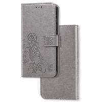 Peryerana Phone Case Wallet Leather Phone Cover Flip Mobile Holder Replacement for Xiaomi Mi A2 Lite, Gray