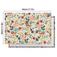 thumbnail image 5 of Pioneer Flower Floral Print Pattern Summer Placemats Table Placemats Set Of 6-Linen Kitchen Washable Placemats Table Mats 12x18 Inch Non-Slip Heat Resistant, 5 of 5
