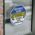 thumbnail image 3 of Security Alert Private Property No Trespassing 24 Hour Video Surveillance (5 Pack) 4 inch X 4 inch Octagon Vinyl Label Decal Sticker Weather Resistant, UV Protected for Workplace, Made, 3 of 5