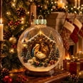 thumbnail image 6 of Lighted Nativity Christmas Ornament with Prismatic Sparkle, 3.54 Inch, Warm lighting and colorful prismatic sparkle illuminate the Holy Family, bringing sacred beauty to Christmas displays., 6 of 6