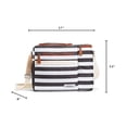 thumbnail image 2 of Medport 1354FFSC2947 Fit & Fresh Feline Fine Black & White Horizontal Stripe Soft Cooler Bag, 2 of 6