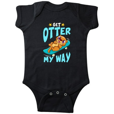 

Inktastic Otter Cute Kids Skateboarding Gift Baby Boy or Baby Girl Bodysuit