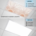 thumbnail image 4 of Orange Sunshine Fluorescent Light Covers, Lines Retro Abstract Middle Century Magnetic Light Covers for Ceiling Lights, Fluorescent Ceiling Shade Filters for Classroom Bedroom Office 4x2Ft x 4PCS, 4 of 9