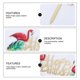 thumbnail image 2 of Kawaii Flamingos Cake Topper Acrylic Birthday Cake Insert Party Decoration Supplies, 2 of 4