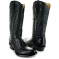 thumbnail image 6 of Men's Black Ostrich Print Cowboy Boots (H7002), 6 of 6