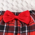 thumbnail image 5 of Kwasome Baby Girl Clothes Long Sleeve Christmas Ribbed Romper Bodysuit Plaid Bottoms Pants Outfits Elegance Outfits Red 6-9 Months, 5 of 9
