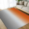 thumbnail image 4 of 5x7 Area Rugs, Burnt Orange Gray Ombre Non-Skid Rubber Backing Large Rectangle Rugs - Living Room Bedroom Home Office, Modern Gradient Abstract Art Indoor Floor Mat Carpets Washable Rug, 4 of 9