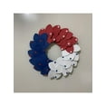 thumbnail image 2 of Artificial Wreath for Front Door, American Patriotic Wreath, Independence Day Decorations, USA July 4th Simulation Garland Glory Patriotic Spring Summer Outdoor Floral Wreath Decor, 2 of 3