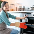 thumbnail image 5 of dajkiuy Silicone Cooking Gloves, Grilling Gloves, Heat Resistant Gloves BBQ Kitchen Silicone Oven Mitts, Long Waterproof Non-Slip Potholder for Barbecue, Cooking, Baking (1Pcs,Orange), 5 of 6