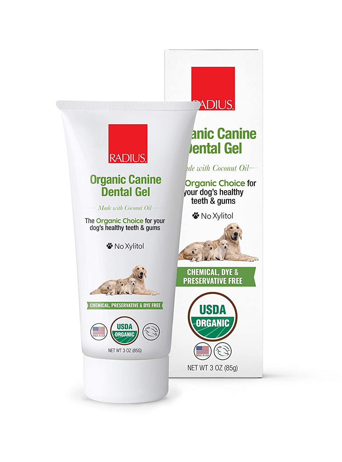 Pura Naturals Pet Organic Canine Dental Gel, Natural Dog Toothpaste