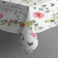 thumbnail image 3 of Pioneer Flower Floral Print Pattern Rectangle Tablecloth 60"x84",Waterproof Polyester Rectangle Table Cloth, Wipeable Spillproof Polyester Tablecloth for Dining, Camping, Indoor and Outdoor, 3 of 5