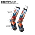 thumbnail image 2 of Daiia Sports Socks 3D Butterfly Printed Novelty Crew Socks for Men Women Knee High Socks Cotton Socks Soft & Breathable Support Unisex Socks, 2 of 9