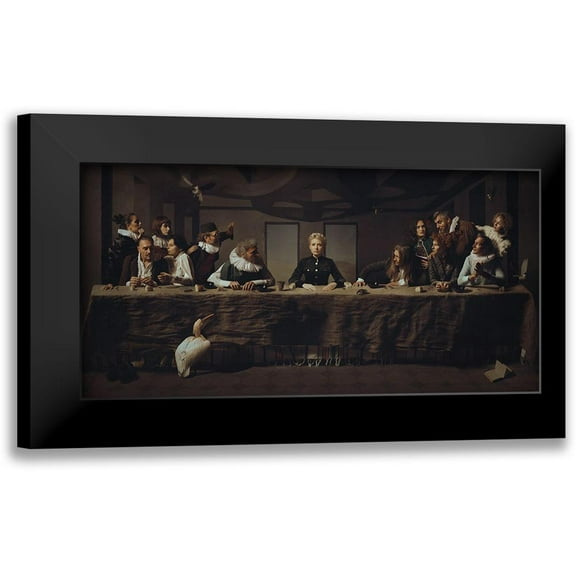 Voloshin, Igor 14x9 Black Modern Framed Museum Art Print Titled - L?Ultima Cena
