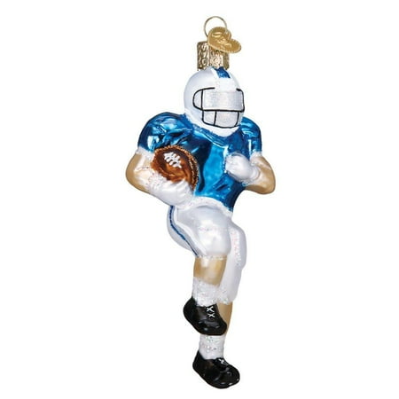Old Time Football Player - Football Player Handcrafted Hanging Tree Ornament, Old World Christmas By Old World Christmas