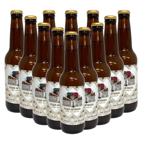 12 Pack Pulque Artesanal Acábame De Matar Orgánico 355 ml Acábame de Matar Pulque Orgánico
