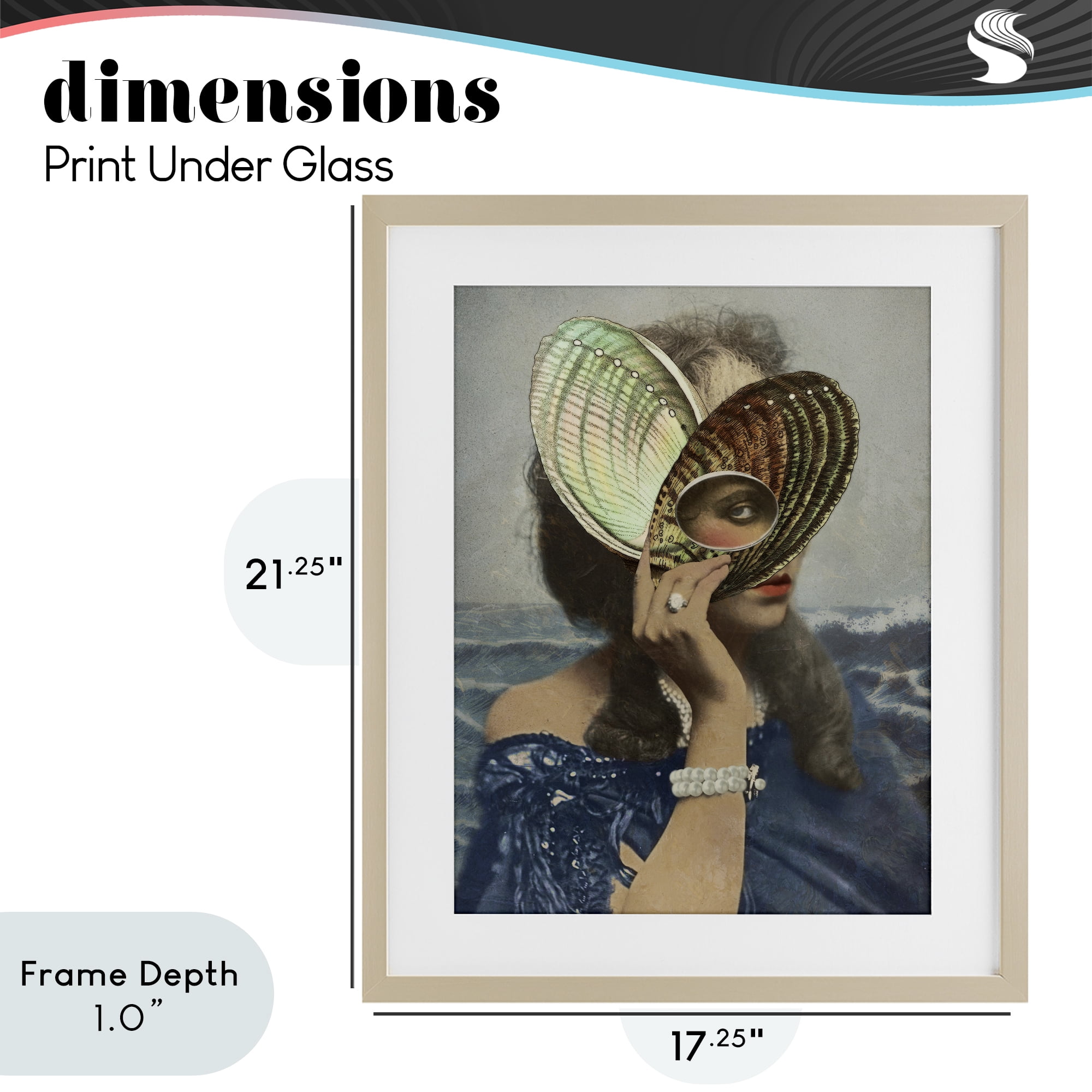 Stupell Industries Portrait of Naturalist Birch Framed Print Under Glass, design by Victoria Barnes