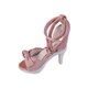 thumbnail image 1 of Zapatos de tacón alto para muñeca femenina a escala 1/4, zapatos en miniatura, zapatos cómodos para vestir muñecas, sandalias, modelo para figuras de Rosa, 1 of 8