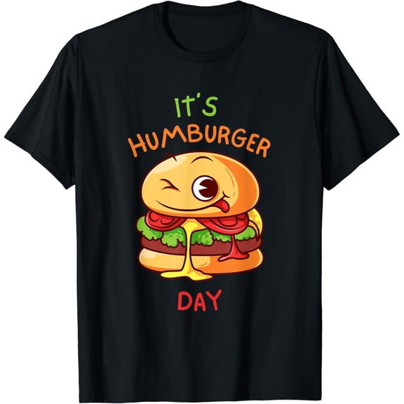 Funny Fast Food Burger Lover, National Hamburger Day T-Shirt