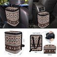 thumbnail image 4 of Jeiento Aztec Tribal 15 PCS Car Seat Covers Set for Men Women Soft Seat Protector Steering Wheel Cover Seat Belt Pads Trash Bin Sunglasses Pocket Rear View Mirror Protector Coasters Key Chain, 4 of 7