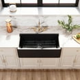 thumbnail image 2 of Gourmetier KGPF331810KBC 33" Fireclay Farmhouse Kitchen Sink, Matte Black, 2 of 5