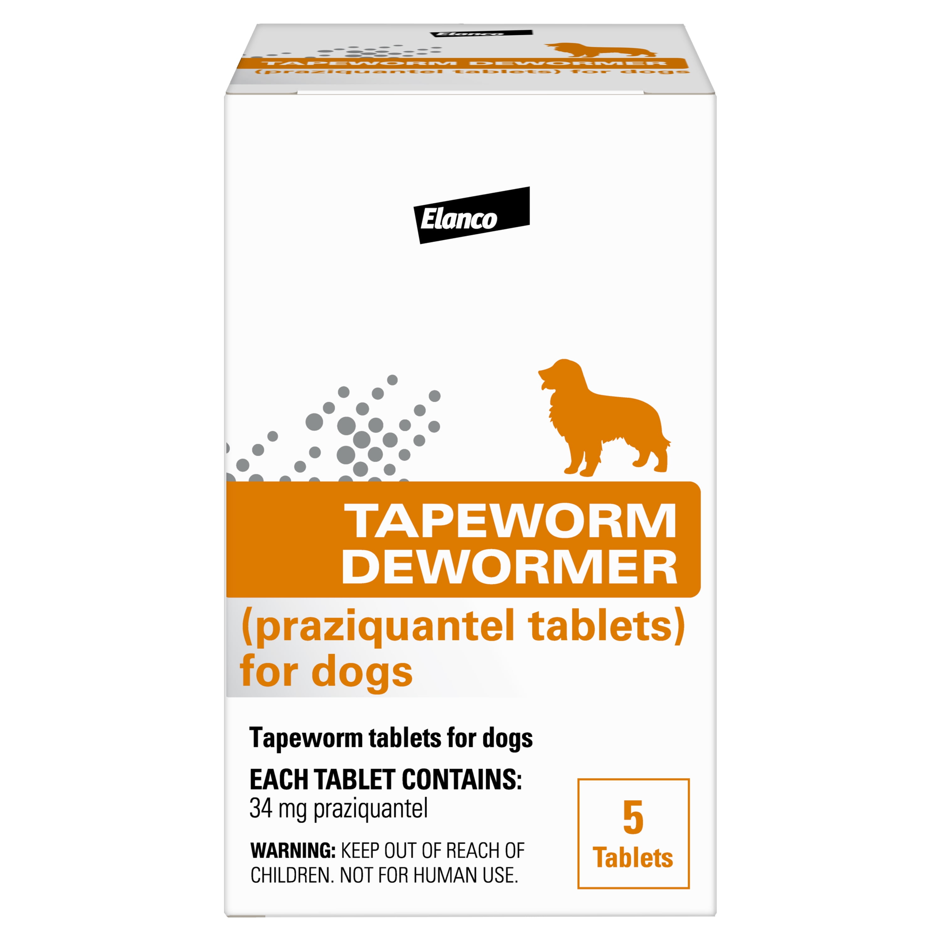 Elanco Tapeworm Dewormer (Praziquantel Tablets) for Dogs and Puppies, 5