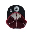 thumbnail image 4 of Unisex Style Faux Fur Pom Pom Snapback Flat Bill Cap Hat - Smooth Red on Red, 4 of 4
