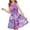Pink-14, variant on Ugoldhm Girls' A-Line Summer Dress - Floral Print Pleated Crew Neck Sleeveless, Casual & Comfortable, 3-14 Years