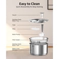 thumbnail image 6 of NPET 1 Gallon Stainless Steel Pet Water Fountain Quiet Filtered Cat Drinking Water Dispenser With 4 Replacement Filters, 6 of 10