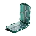 thumbnail image 4 of Caja de aparejos de pesca, caja de almacenamiento de pesca, organizador de anzuelos, herramienta de plantilla de doble cara Verde, 4 of 8