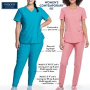Cherokee Infinity Women Medical Scrubs Top V-Neck CK645, XXS, Shades Of Grey