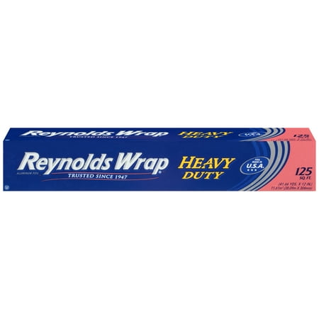 Reynolds Wrap Heavy Duty Aluminum Tin Foil, 125 Square