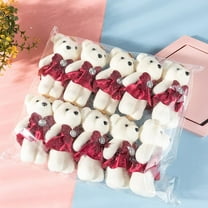10PCS Small Bear Birthday Bouquet Wedding Valentine's Day Decoration Plush US