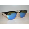 CLUBMASTER Sunglasses RAY BAN, Blue MIRRORED /FLASH Lens, RB3016