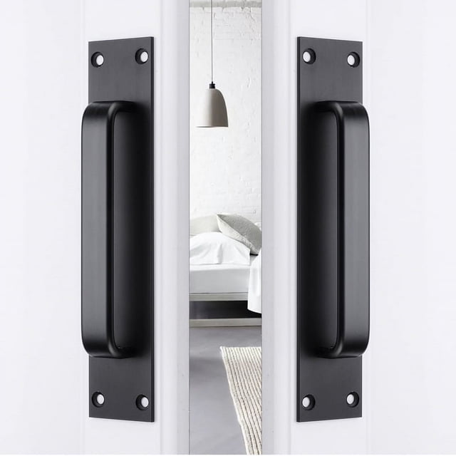 Zinc Alloy Door Pulls, Anti-Rust & Anti-Corrosion with Smooth Edge Design, Authentic Materials for Interior & Exterior Doors, Electroplated for Durability & Style
