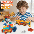 thumbnail image 3 of Electric Building Blocks Set for 6+ Year Old Kids, Gear Drive Creative Engineering Construction Assembly Toys for Boys Girls Gifts-116Pieces, 3 of 6