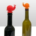 thumbnail image 3 of TidBay Bouchon de Bouteille de Vin Escargot Design 3D Hermétique Liège Alimentaire Silicone Verre de Bière Bouchons de Bouteille Accessoire de Conservation du Vin Rouge, 3 of 8