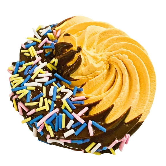 (One) Fake Cookie Butter Cookie w/ Chocolate & Sprinkles Prop Decoration Dezicakes