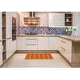 thumbnail image 6 of Ahgly Company Machine Washable Indoor Rectangle Transitional Neon Orange Area Rugs, 5' x 7', 6 of 7