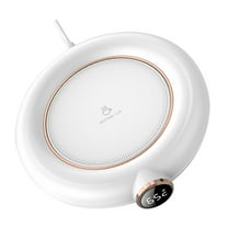 Niceauty 1Pc White Electric Mug Warmer USB Powered Cup Heater Pad for Coffee and Tea