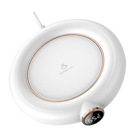 Niceauty 1Pc White Electric Mug Warmer USB Powered Cup Heater Pad for Coffee and Tea