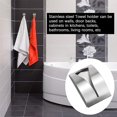 thumbnail image 3 of 3 uds toallero sólido autoadhesivo gancho de acero inoxidable autoadhesivo baño utilizado en la cocina baño una toalla un paño de cocina sin necesidad de perforar oso de fresa  Electrónica, 3 of 4