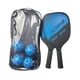 thumbnail image 2 of Raqueta de paddle profesional perfecl 2 raquetas 4 bolas bolsa de almacenamiento agarre cómodo madera azul, 2 of 8