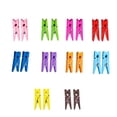 thumbnail image 1 of 20 Pcs Colorful Clothespins Clothes Pins Wooden Small Mini Clothespins for Photos Pictures Crafts Color Close Pin Wood Clothing Chip Clip Decorative Tiny Photo Clips Decoration, 1 of 4