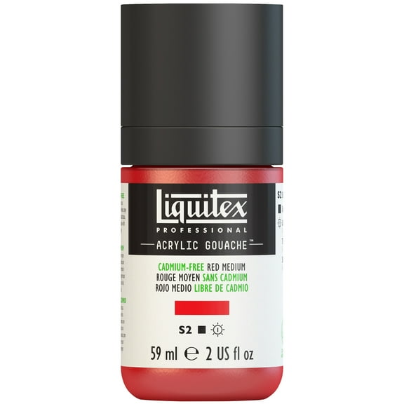 Liquitex Professional Acrylic Gouache, 59ml, Cadmium-Free Red Medium