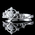 thumbnail image 2 of Dash Jewelry 14K White Gold Plated 1 Ct Round Cut Moissanite Wedding Ring - Stunning Milgrain with Simple Design - Ideal Engagement Ring for Women - A Timeless Piece to Cherish and Celebrate Forever, 2 of 3