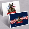 thumbnail image 3 of Happy Father's Day Honoring Veterans German Shepherd in Army Uniform 7x5in Folded Greeting Card Alsatian Dog Lover Gifts Single Note Card with Envelope - 13007, 3 of 5